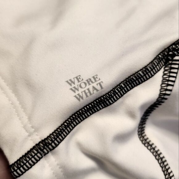 WeWoreWhat Square Neck Corset Top  SportBra White Size XL - Picture 5 of 7